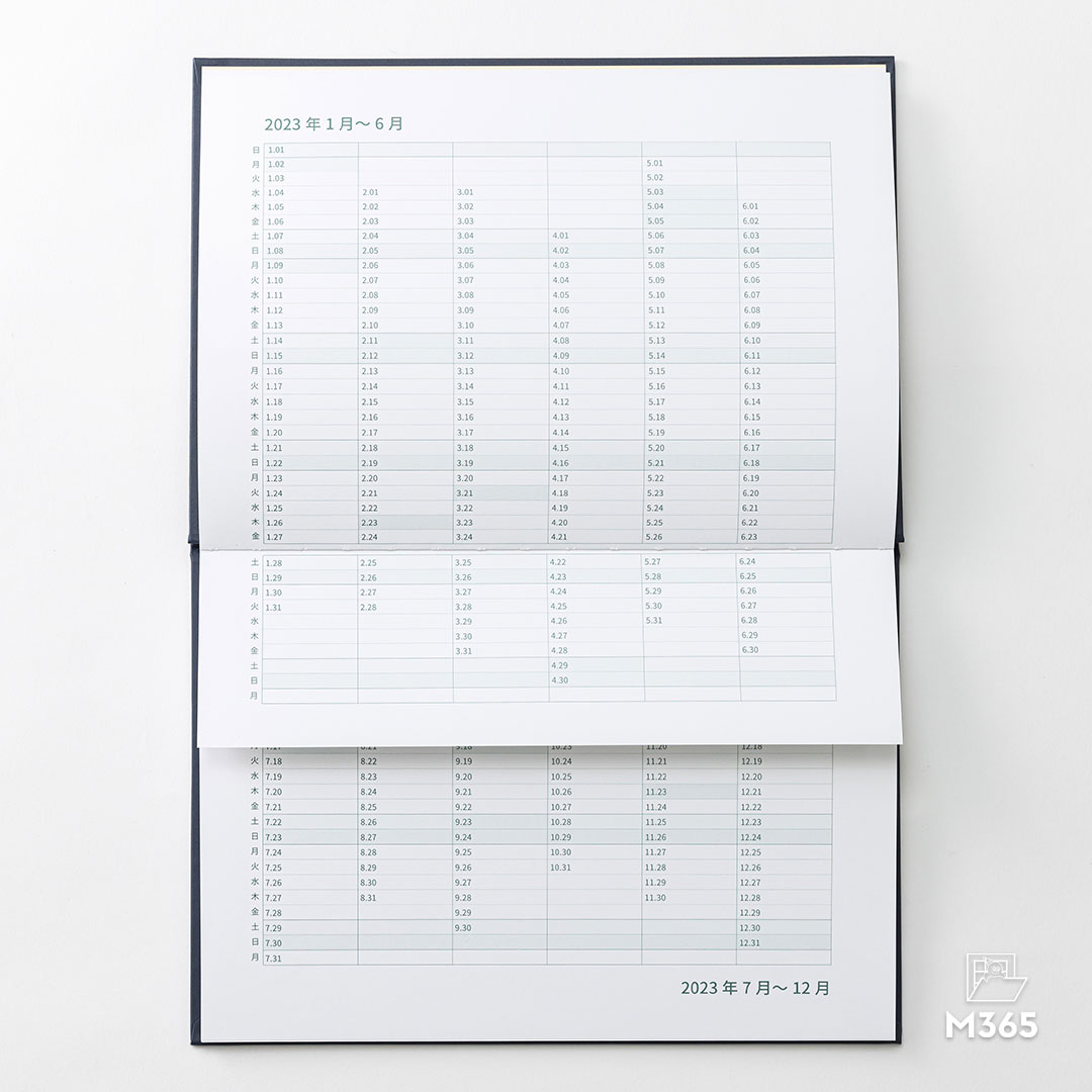 「右脳でスケジューリングする手帳『M365』」