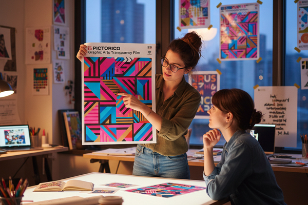 デザイン素材や透明な掲示物に