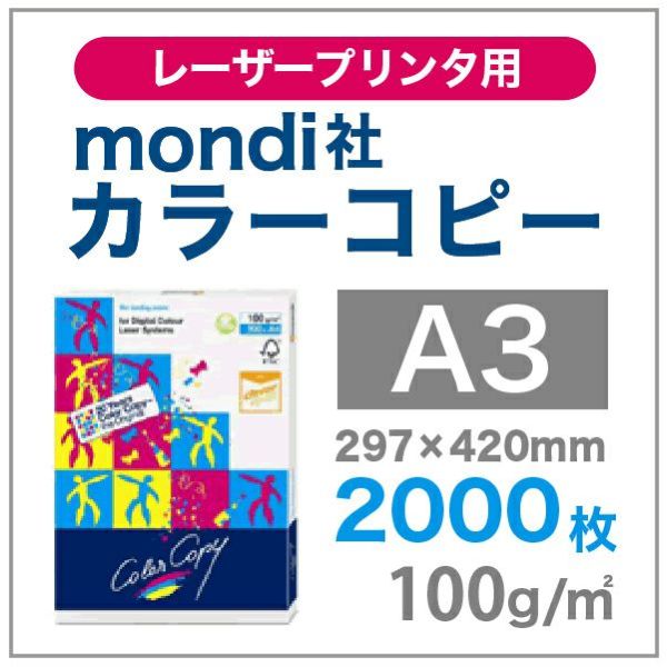 mondi社 カラーコピー 100g/平米 A3サイズ：2000枚 紙の専門店《公式》松本洋紙店